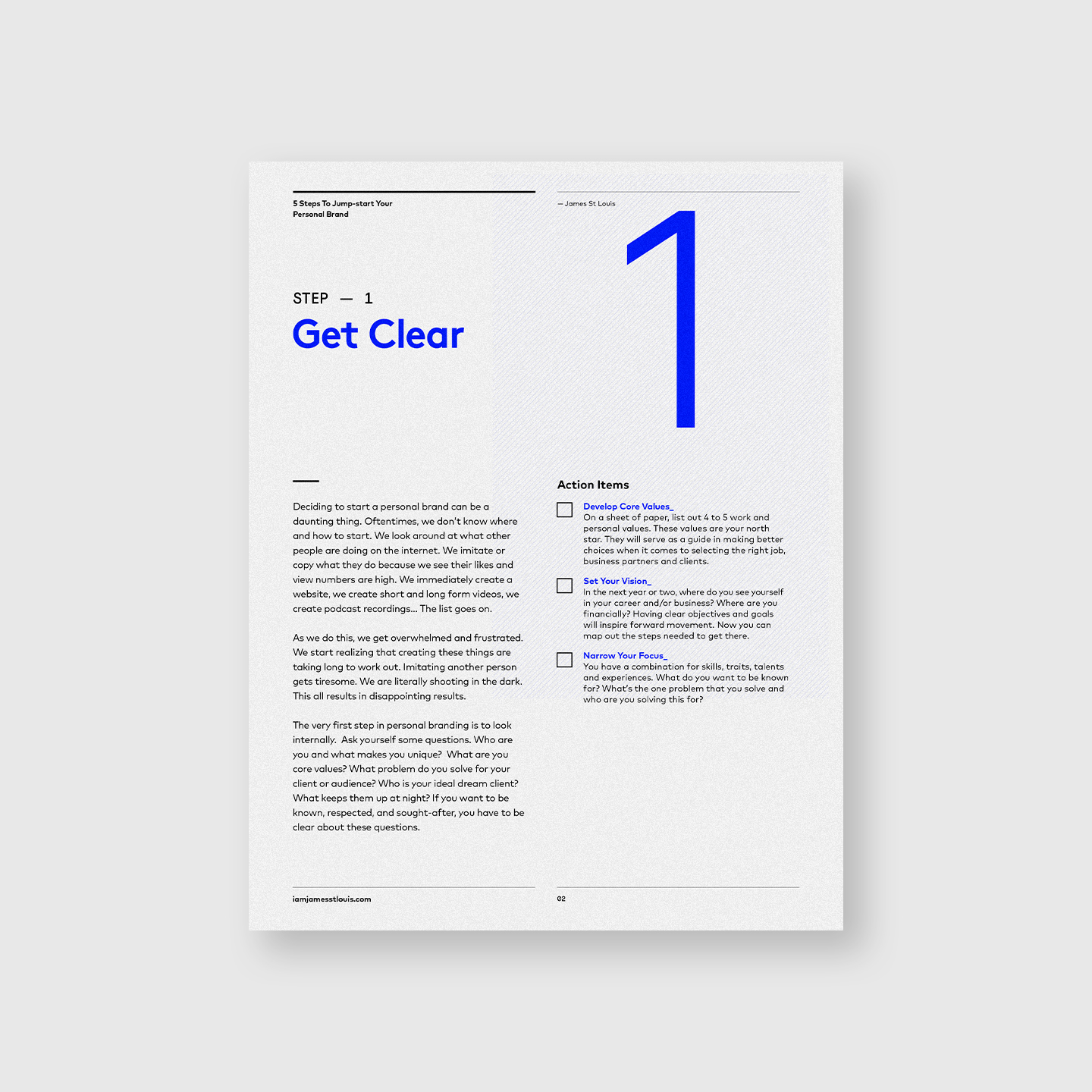 Jumpstart Your Personal Brand Free Guide James St Louis